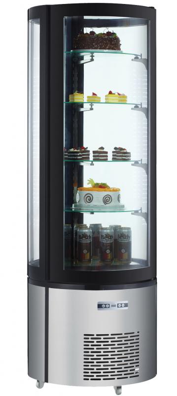 Circular Refrigerated Showcase with 400 L capacity and 4 shelves 1 Circular Refrigerated Showcase with 400 L capacity and 4 shelves